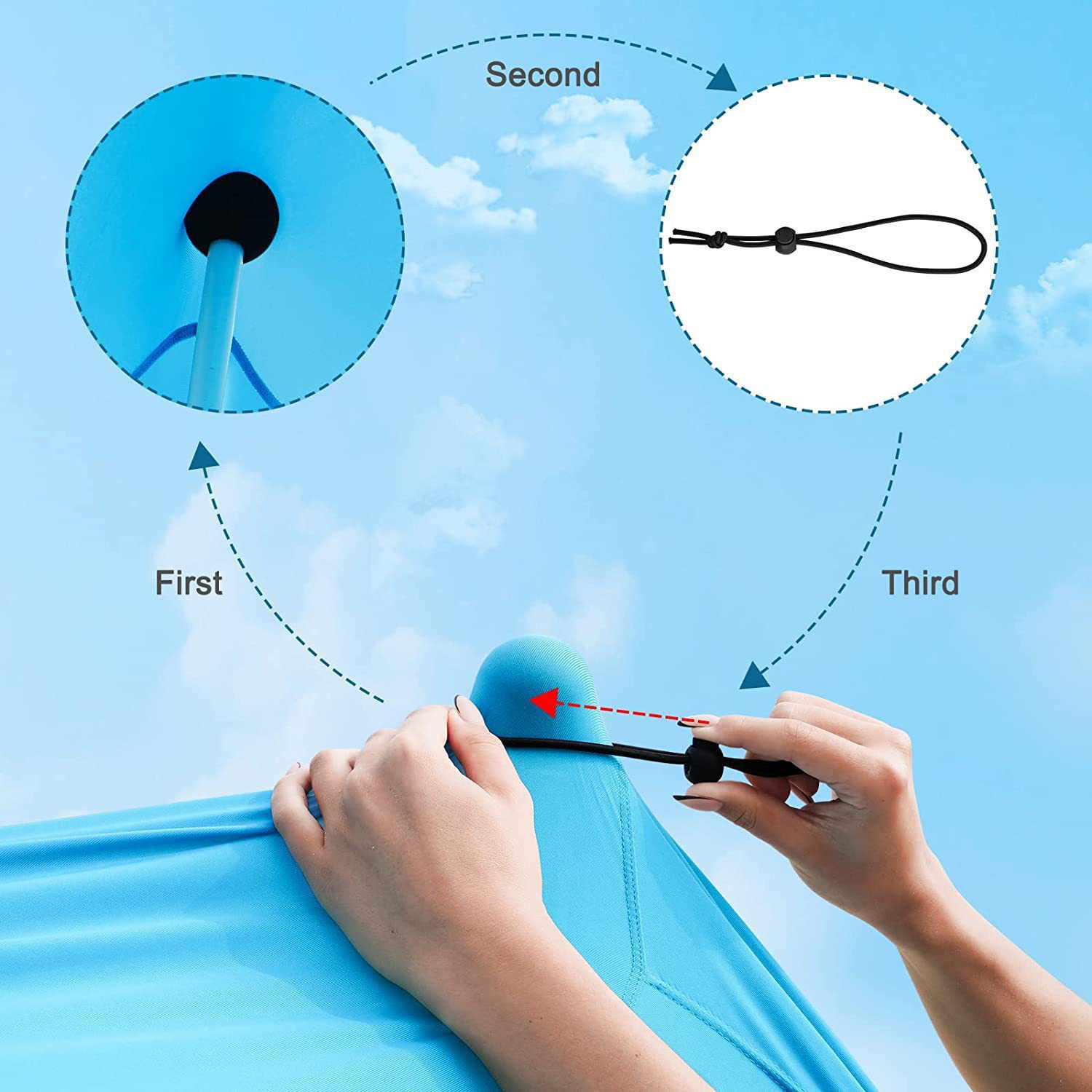 Upgrade for a beach canopy