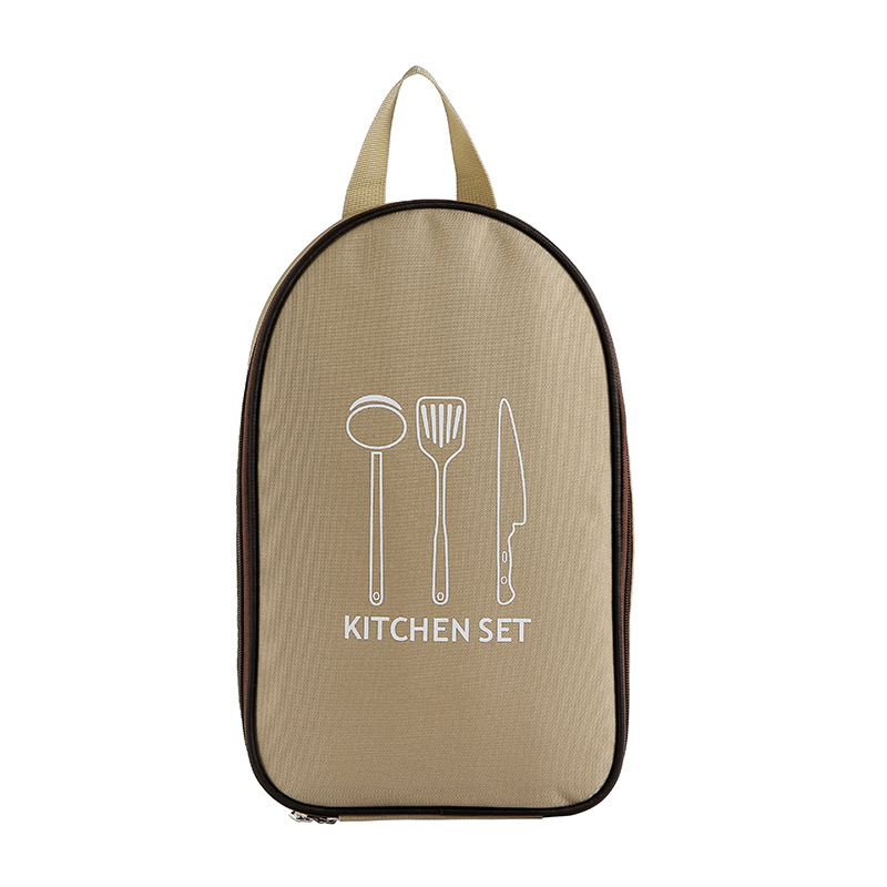 Portable outdoor cutlery set