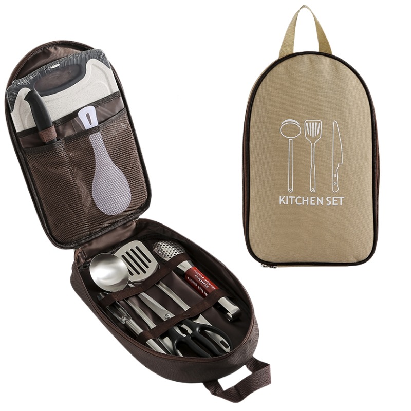 Portable outdoor cutlery set