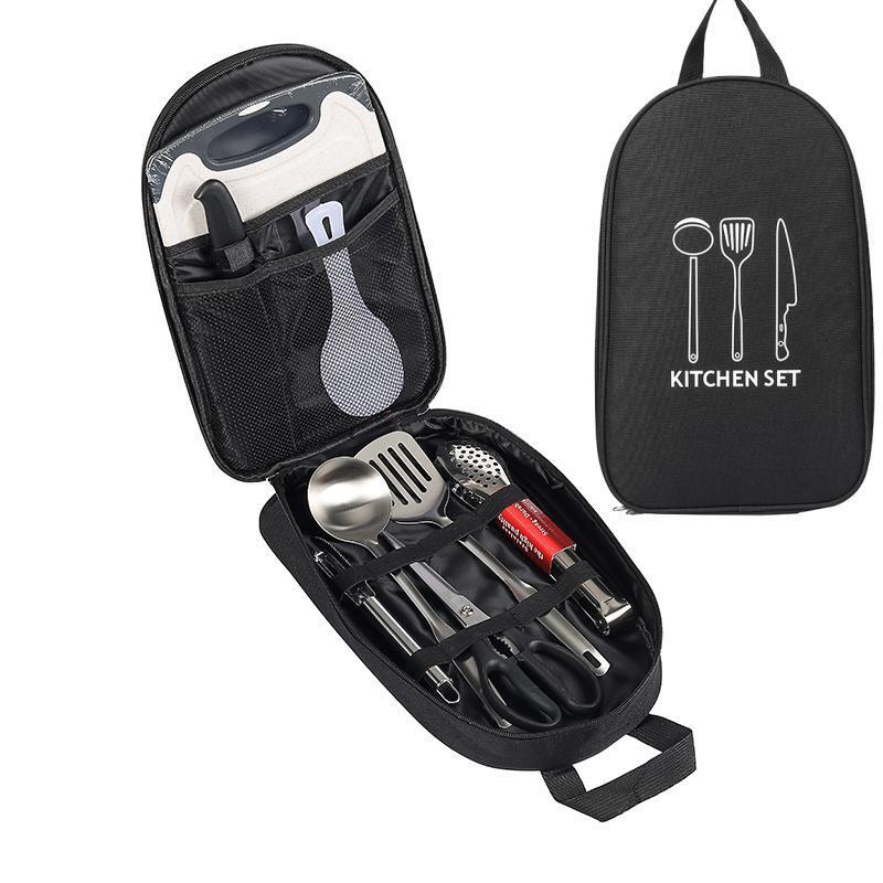 Portable outdoor cutlery set