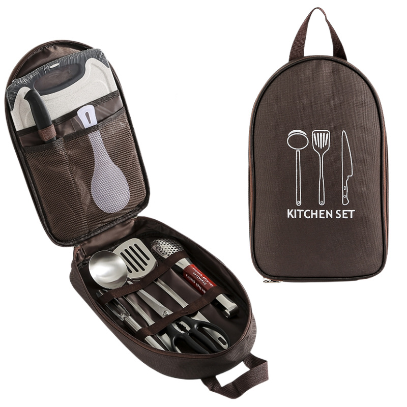 Portable outdoor cutlery set
